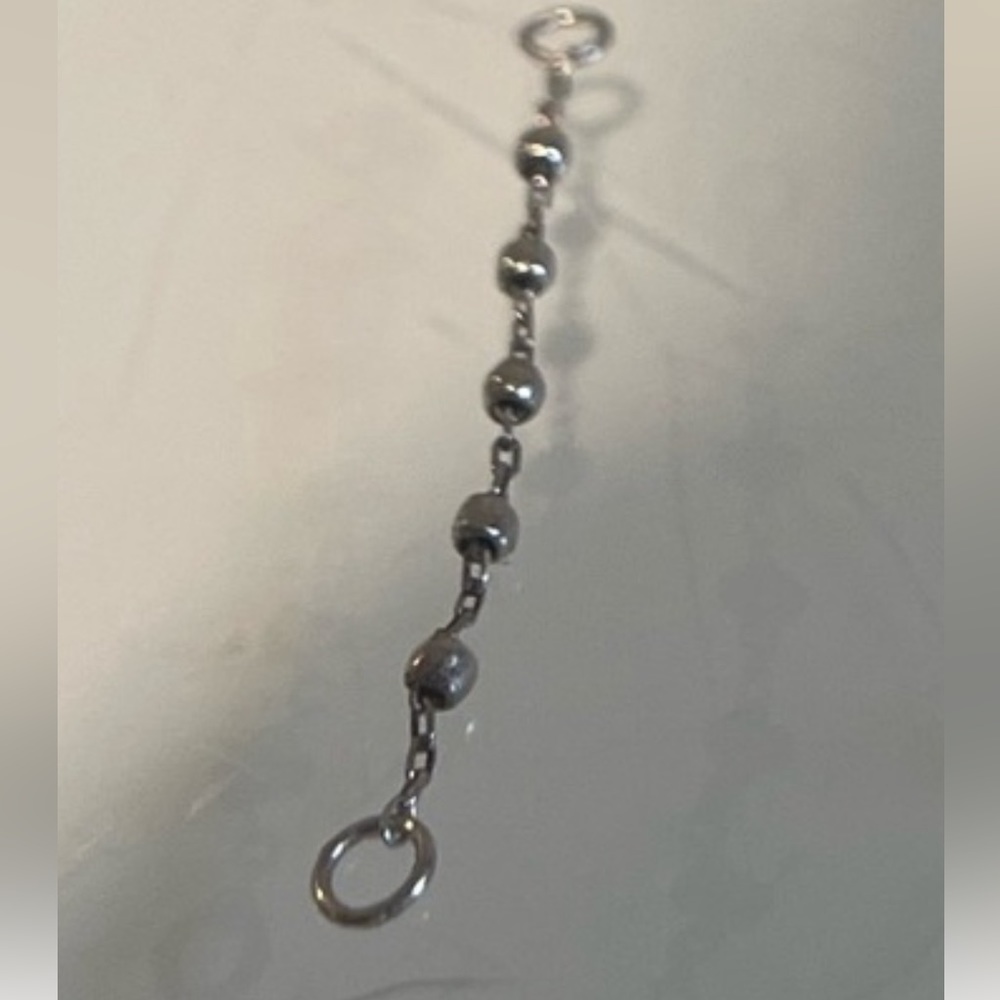 25.5 5 bead 14k white